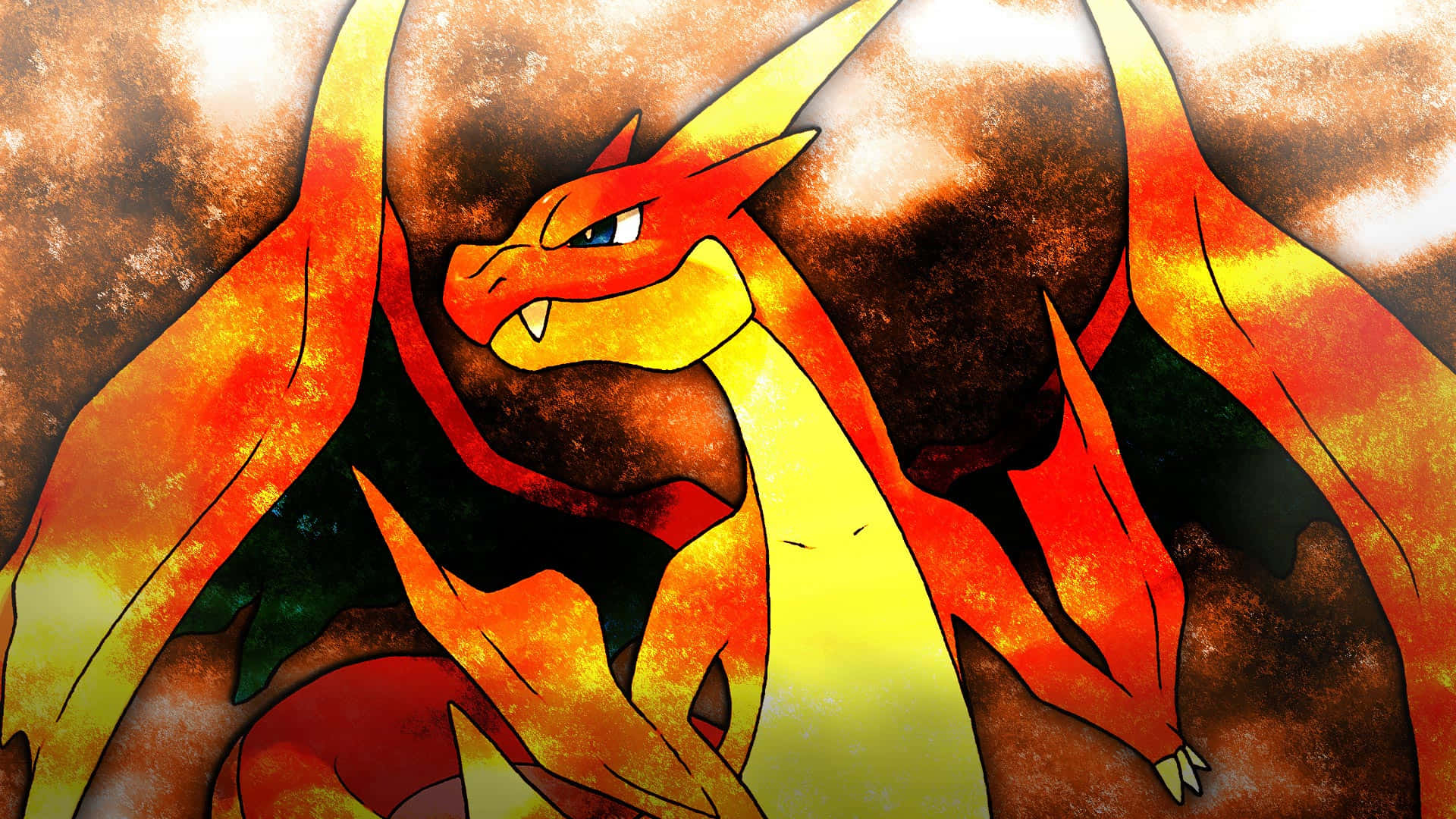 The Fire-breathing Mighty Charizard, A Legendary Pokemon Background