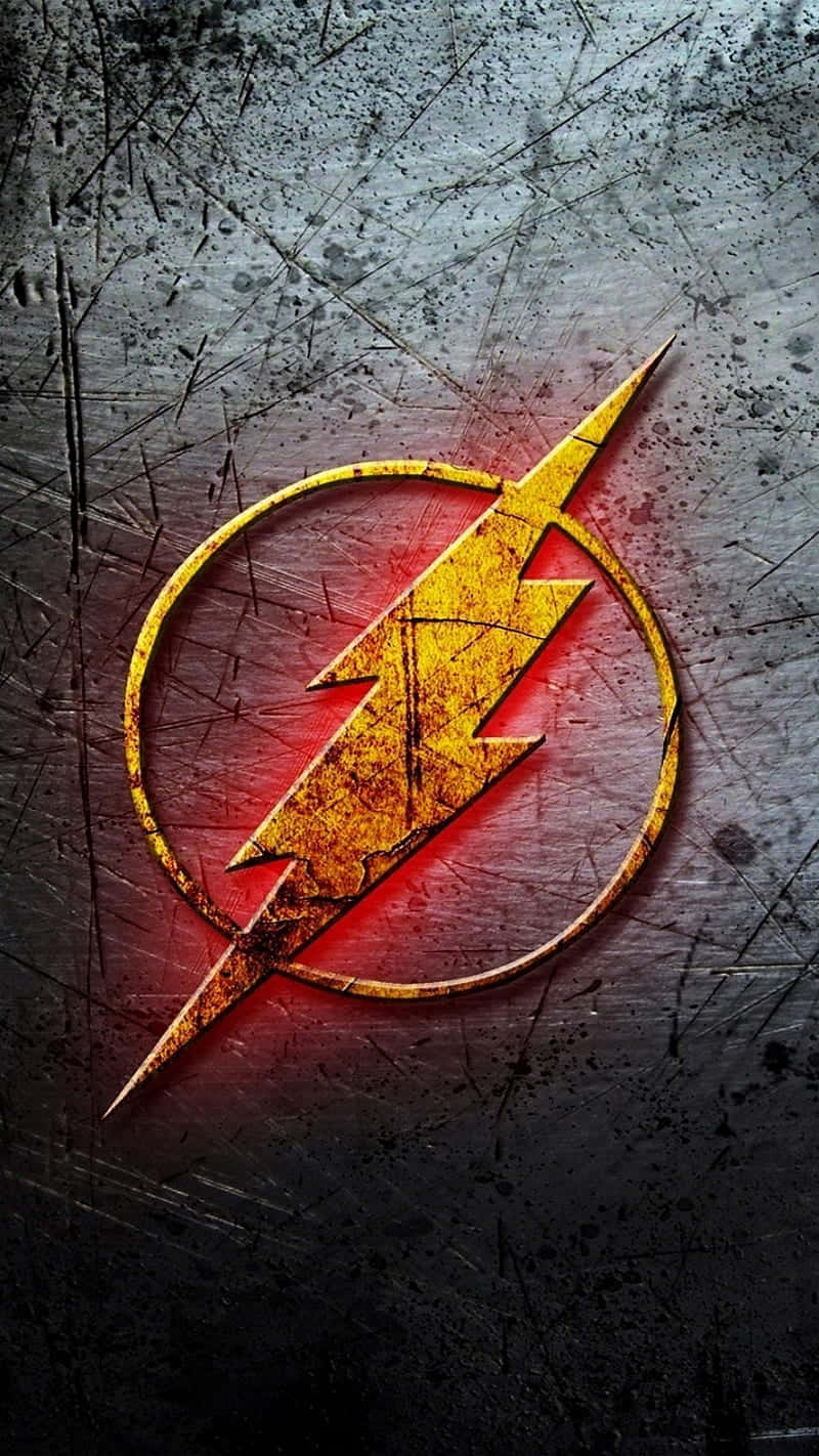The Flash Emblem Distressed Background