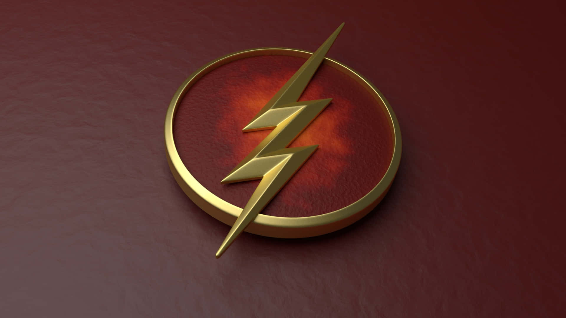 The Flash Golden Logo Design Background