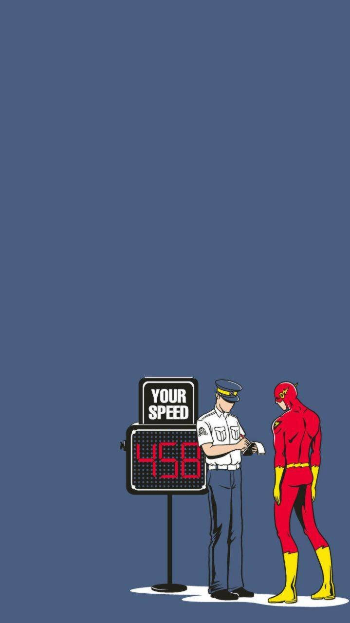 The Flash Iphone Speeding Ticket Background