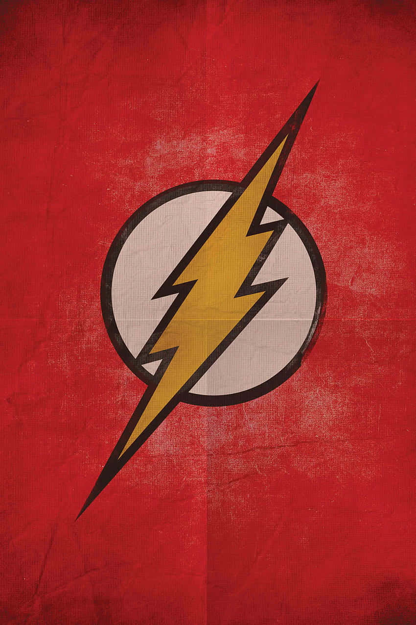 The Flash Logo Red Background
