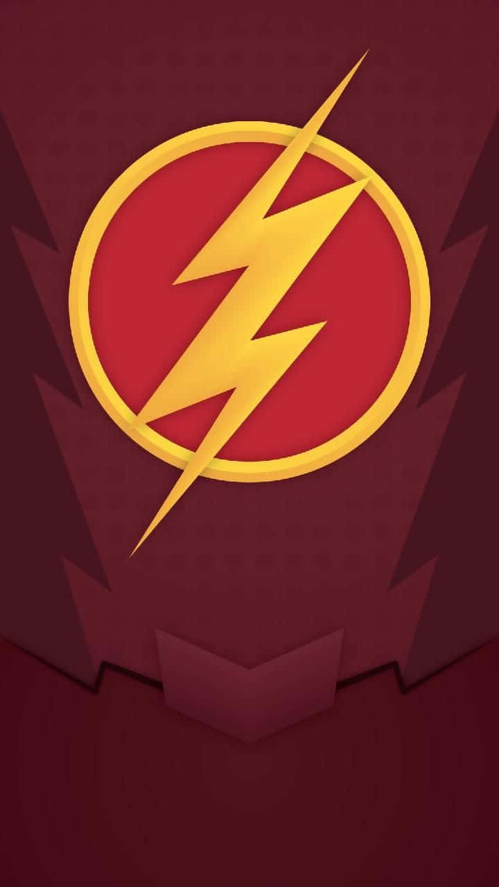 The_ Flash_ Logo_ Red_ Background