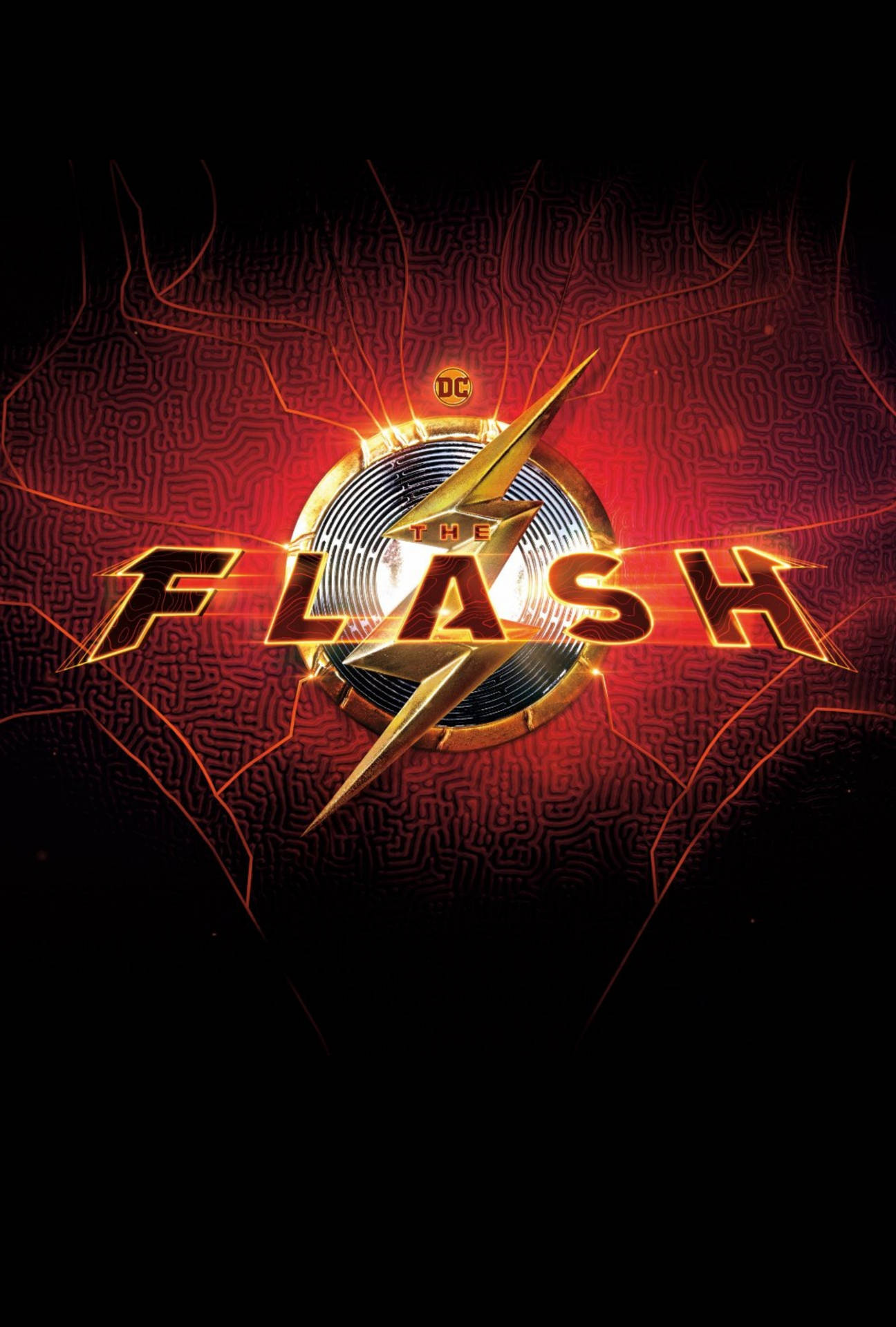 The Flash Logo With Fast Lightning