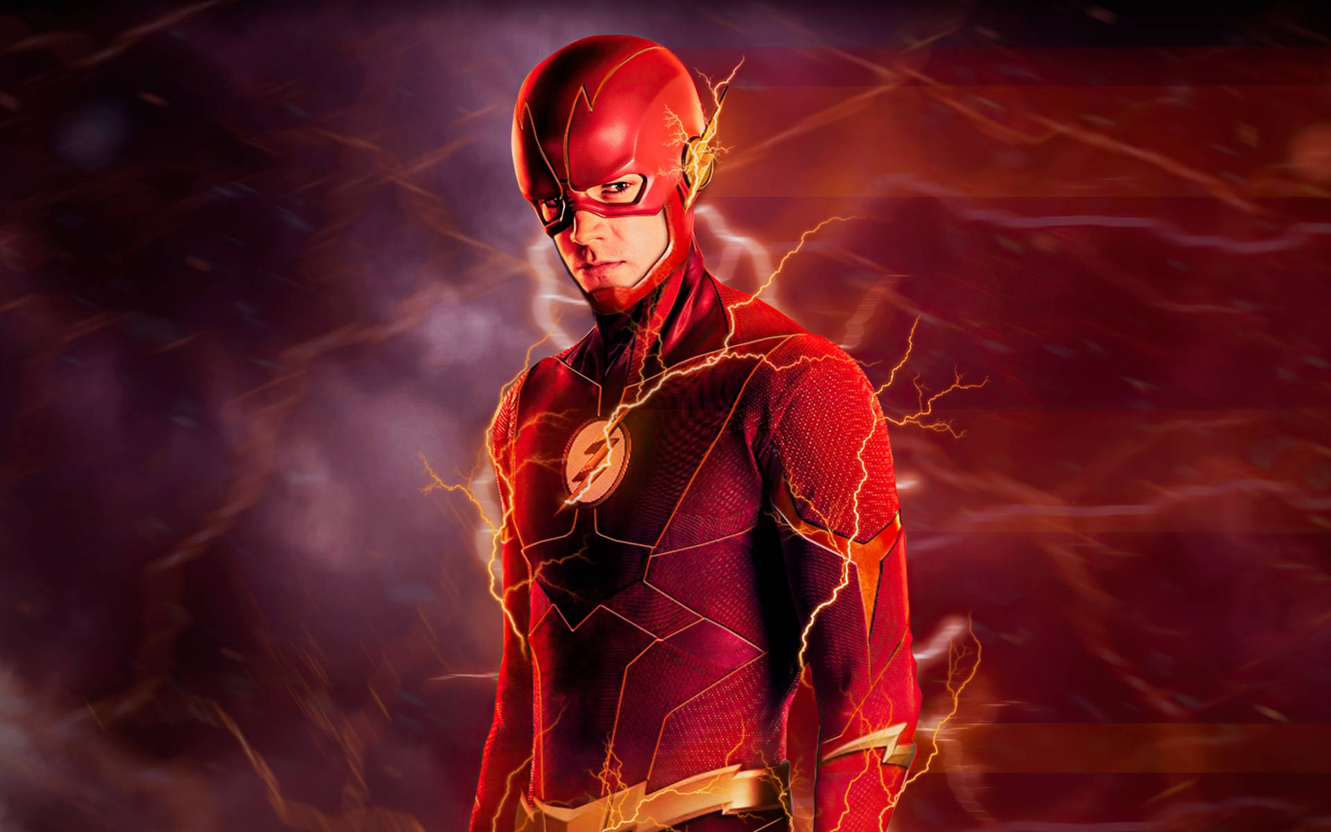 The Flash Movie American Actor Grant Gustin Background