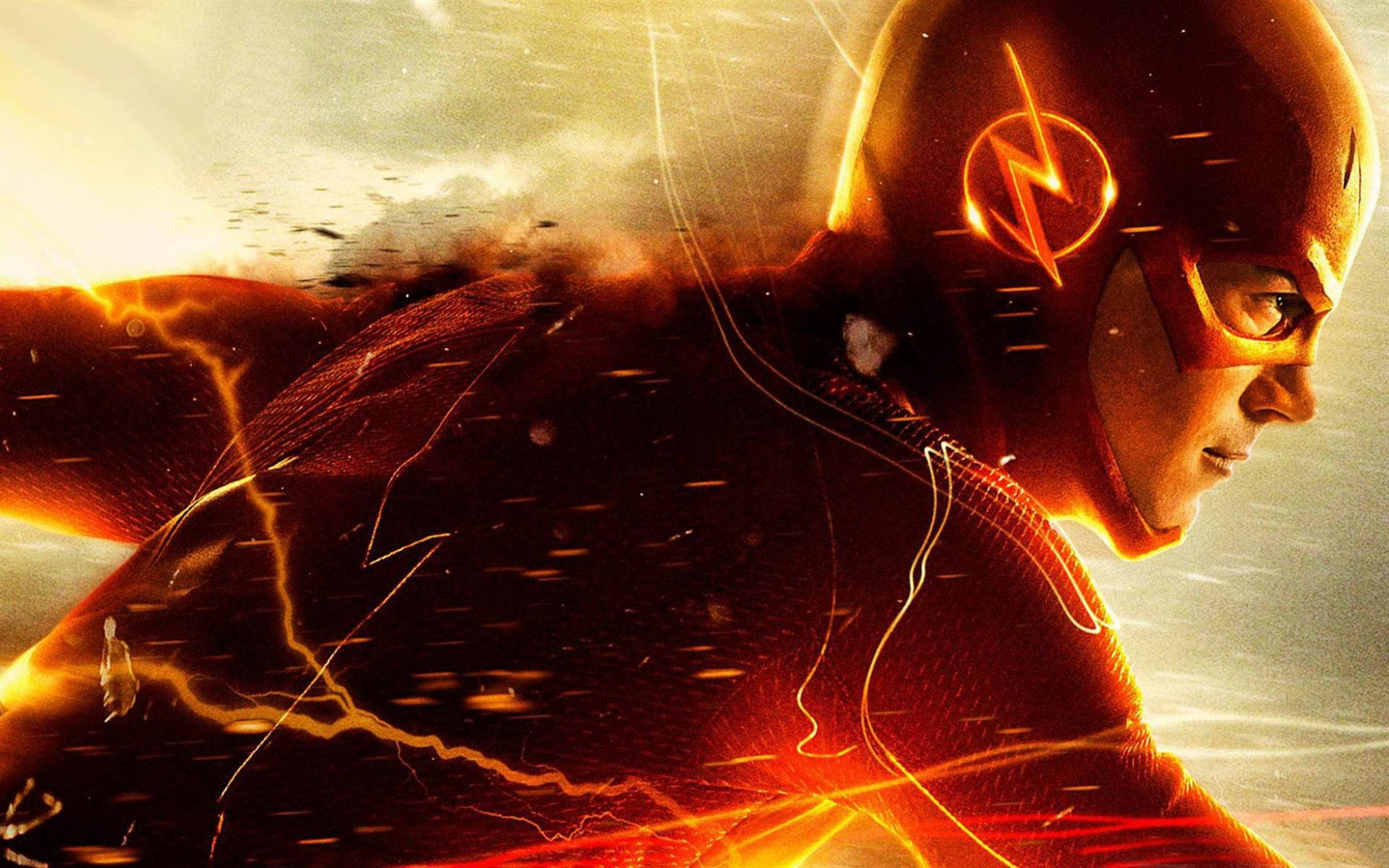 The Flash Movie Dc Superhero Background