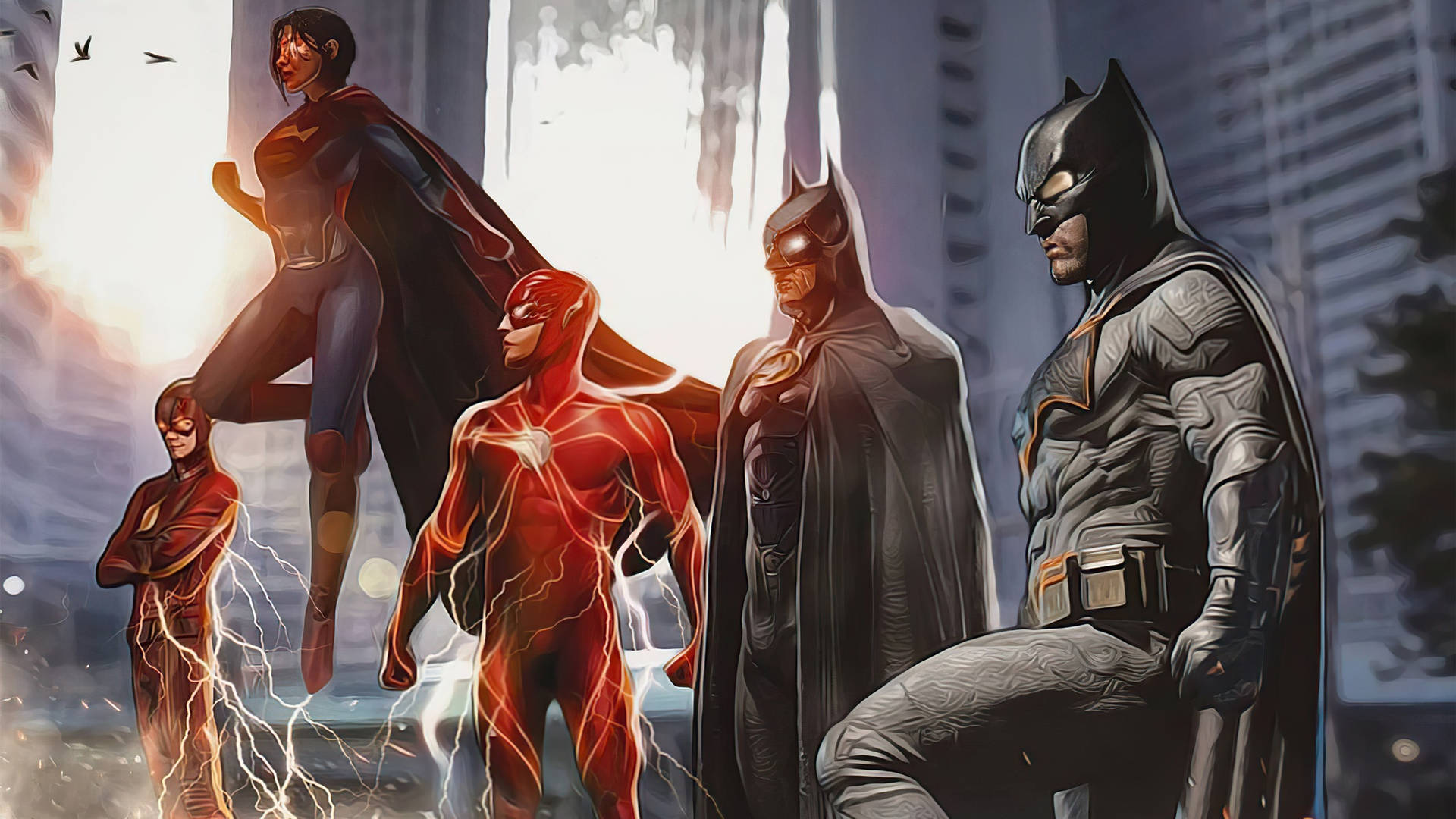 The Flash Movie Justice League Background