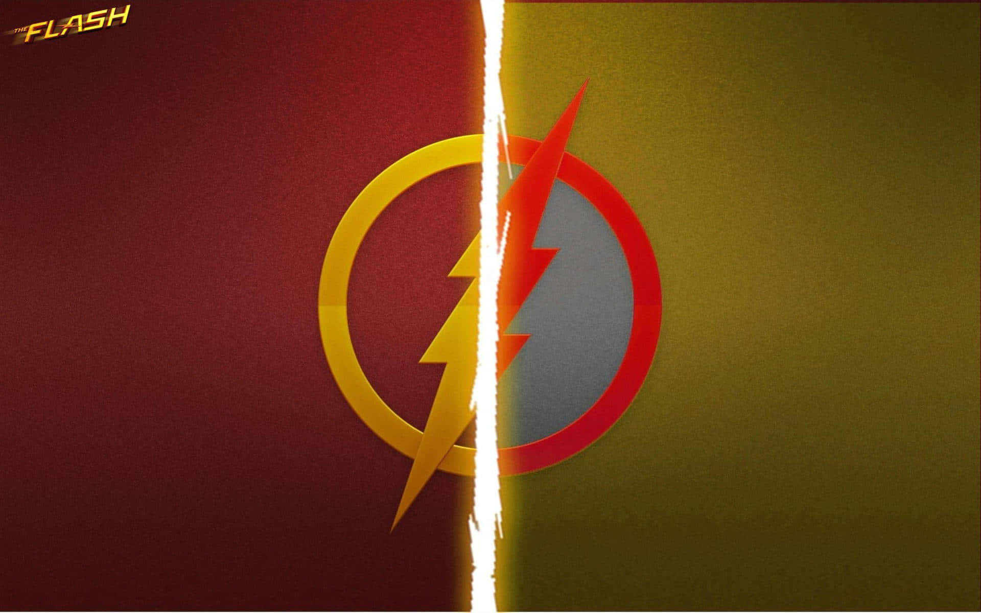 The Flash Split Logo Wallpaper Background