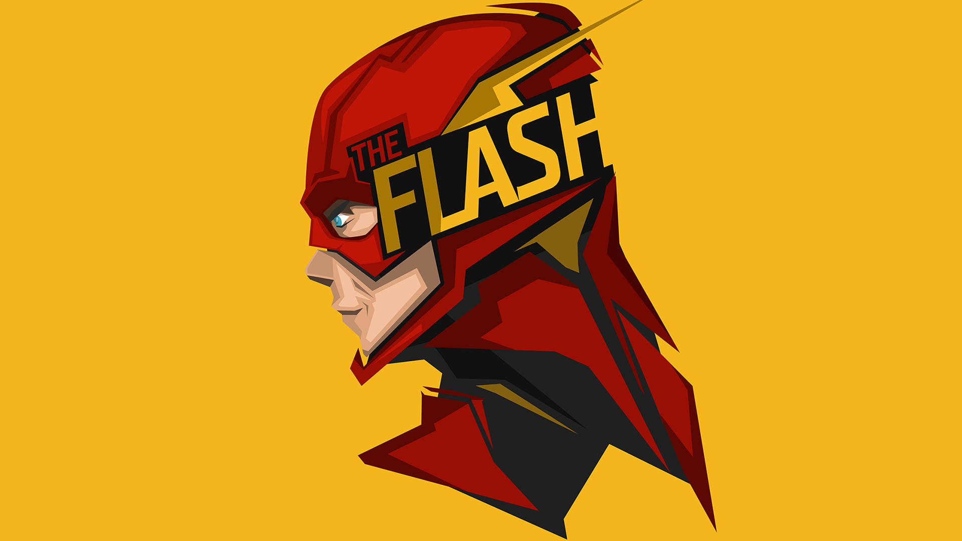 The Flash Yellow Hd Background Background