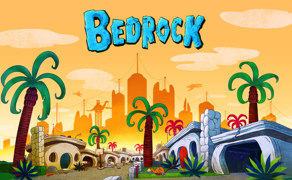 The Flintstones Bedrock Background