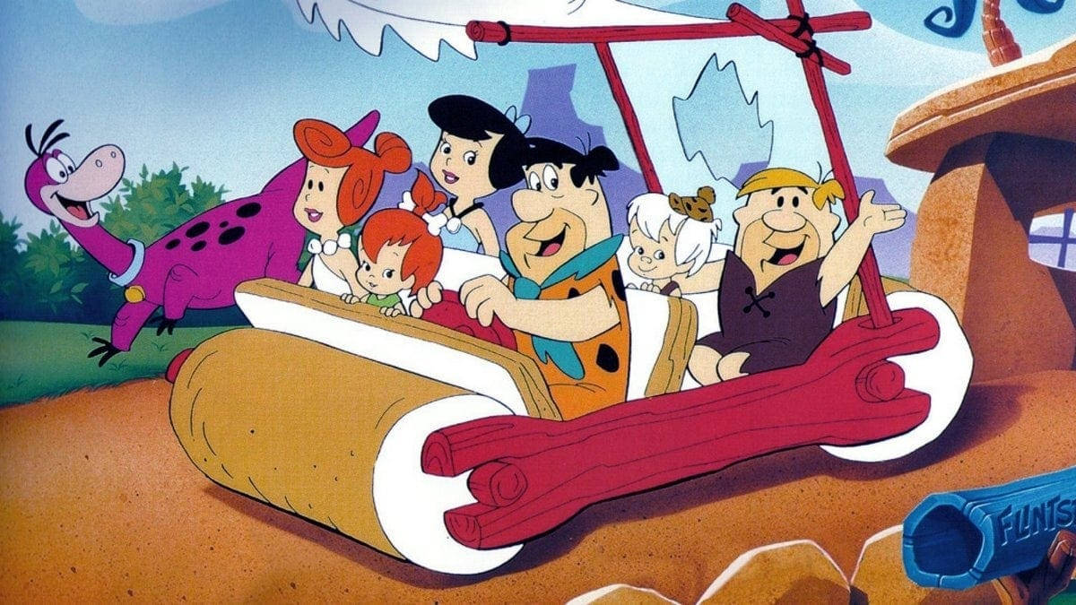 The Flintstones Family On A Day Out Background