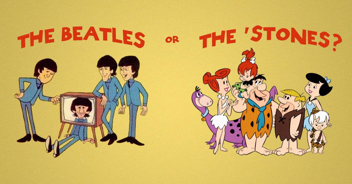 The Flintstones Vs The Beatles Background