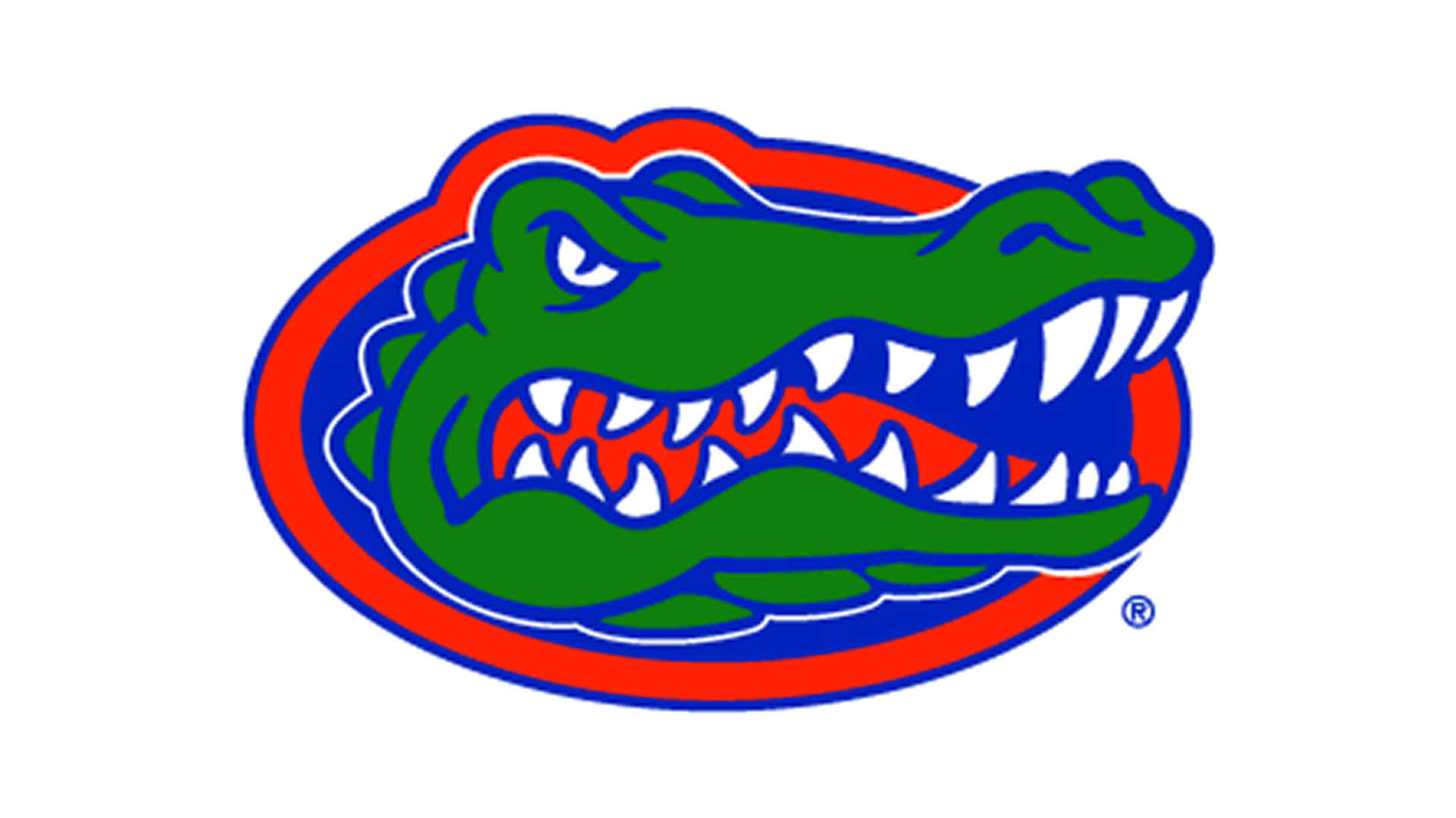 The Florida Gators Logo Is Shown Background