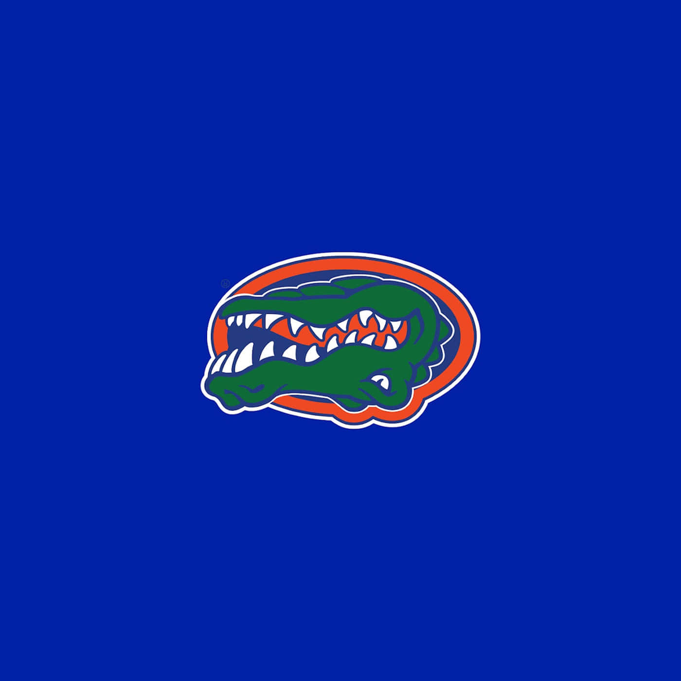 The Florida Gators Logo On A Blue Background Background