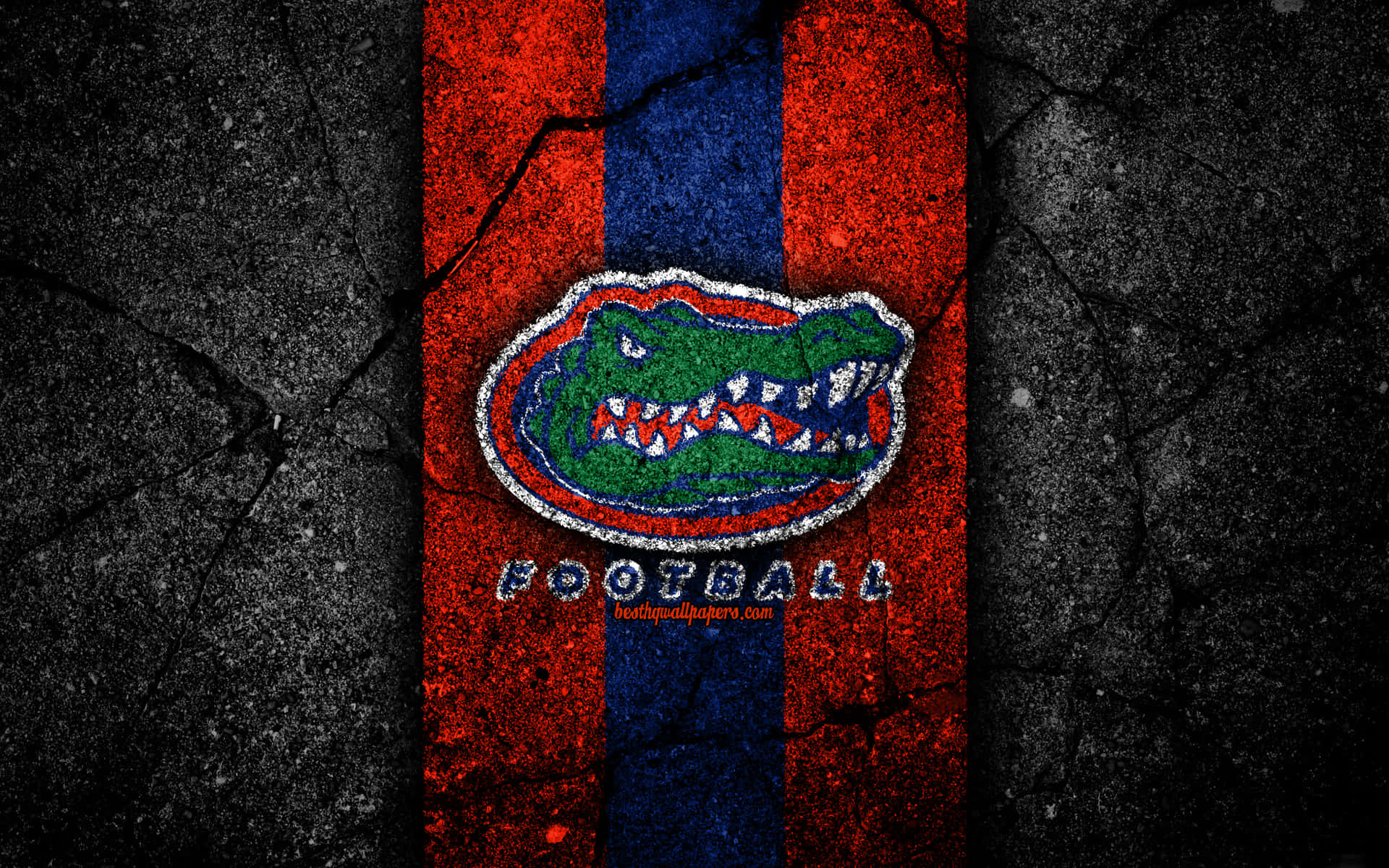 The Florida Gators Logo On A Concrete Wall Background
