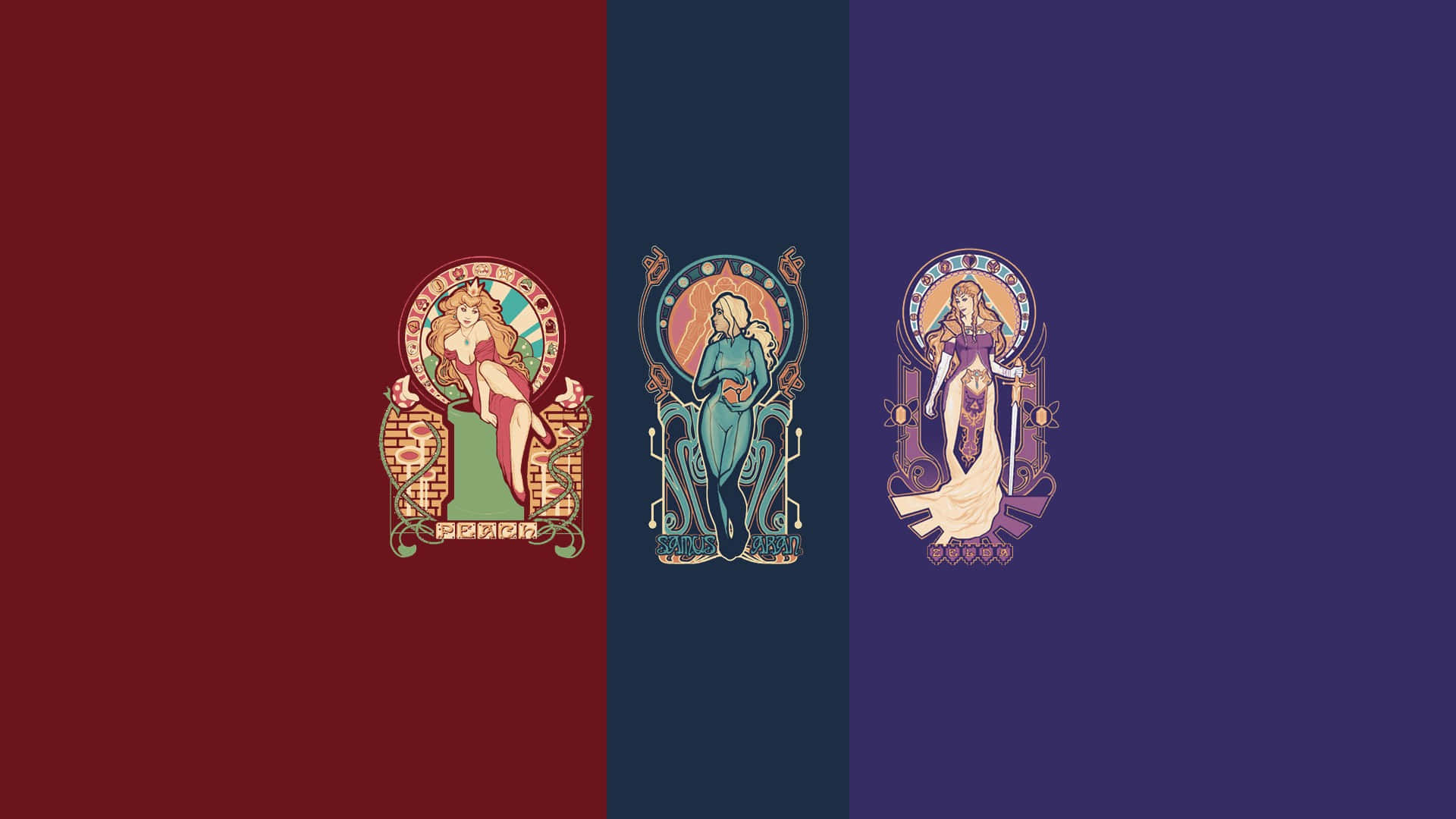 The Flowing Beauty Of Art Nouveau Architecture Background