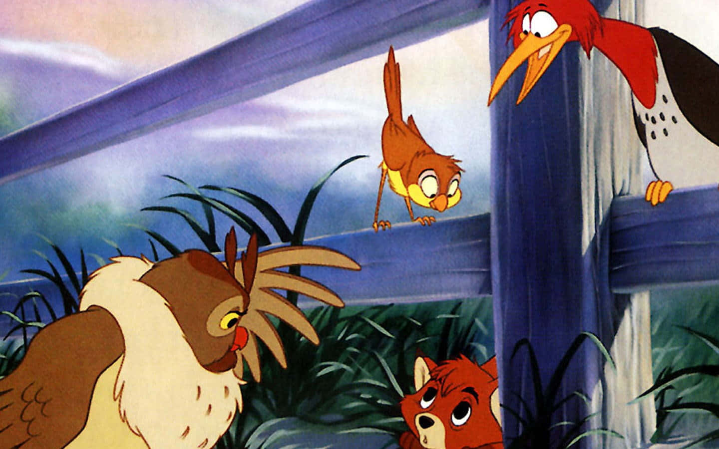 The Fox And The Hound - A Tale Of Unlikely Friendship Background