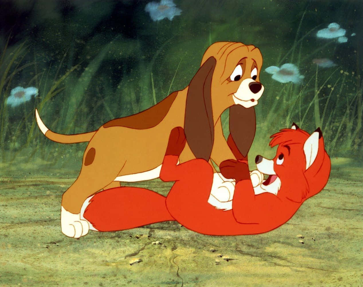 The Fox And The Hound Wallpaper Background