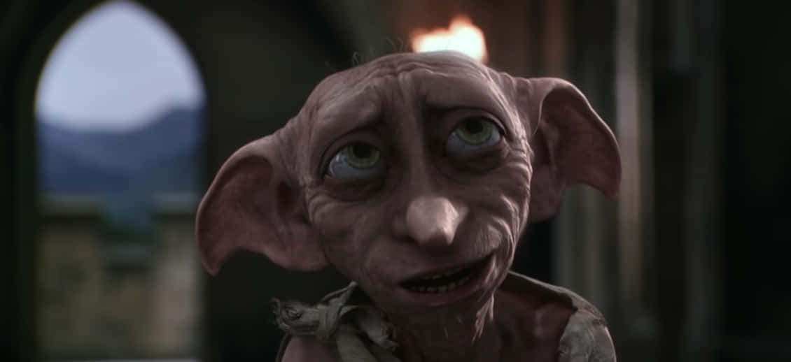 The Free Elf Dobby From The 'harry Potter' Series Background