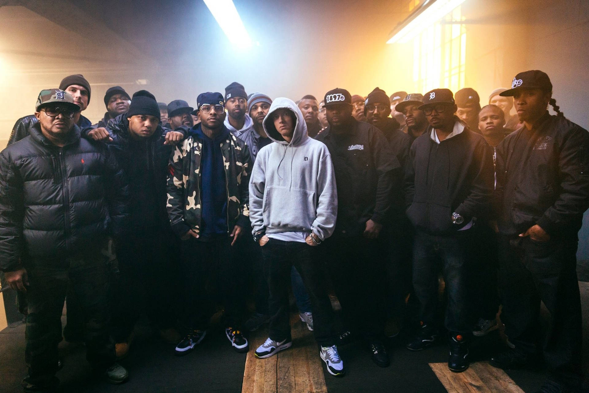 The Full Crew Of Eminem Background
