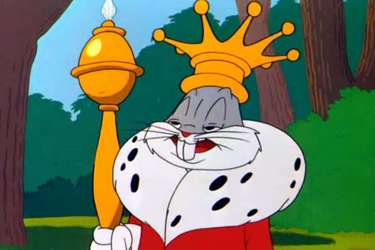 The Funny King And Cool Bugs Bunny Background
