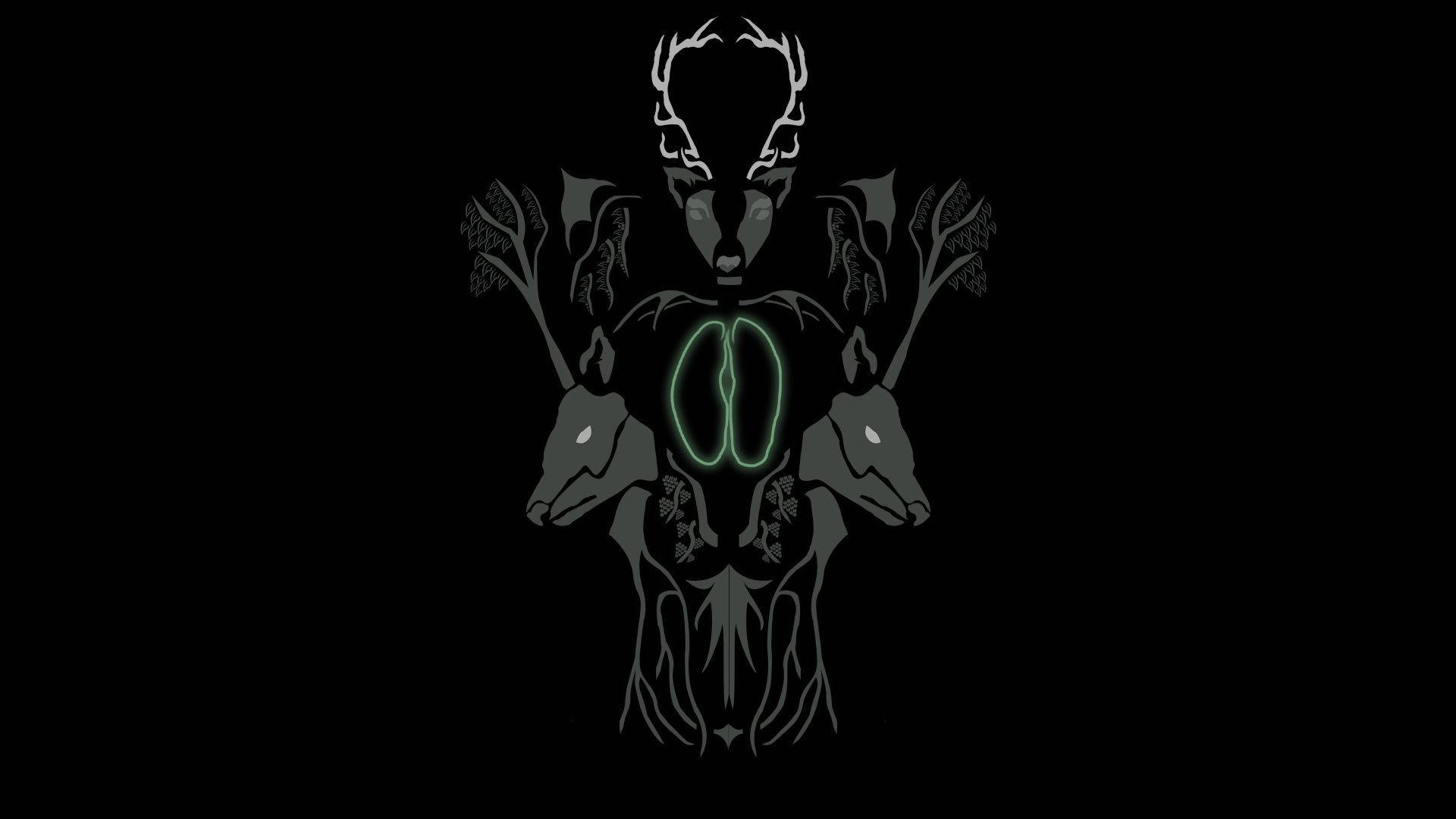 The Furry Demon Symbol Background