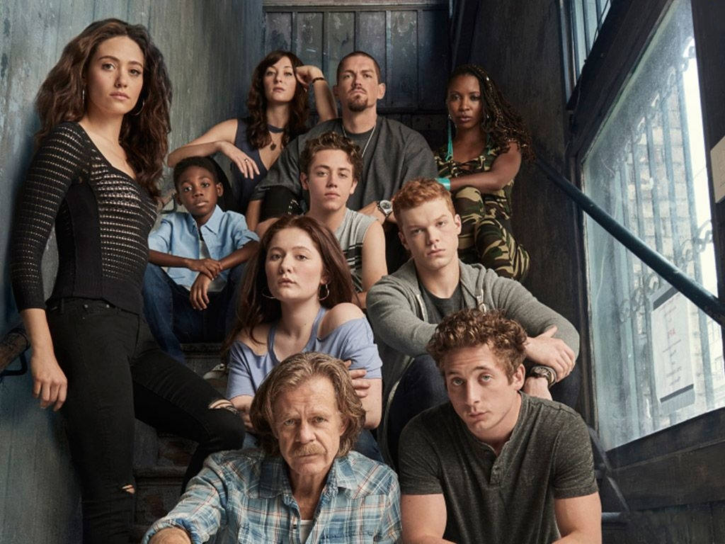 The Gallagher Family Of Shameless Tv Series Background