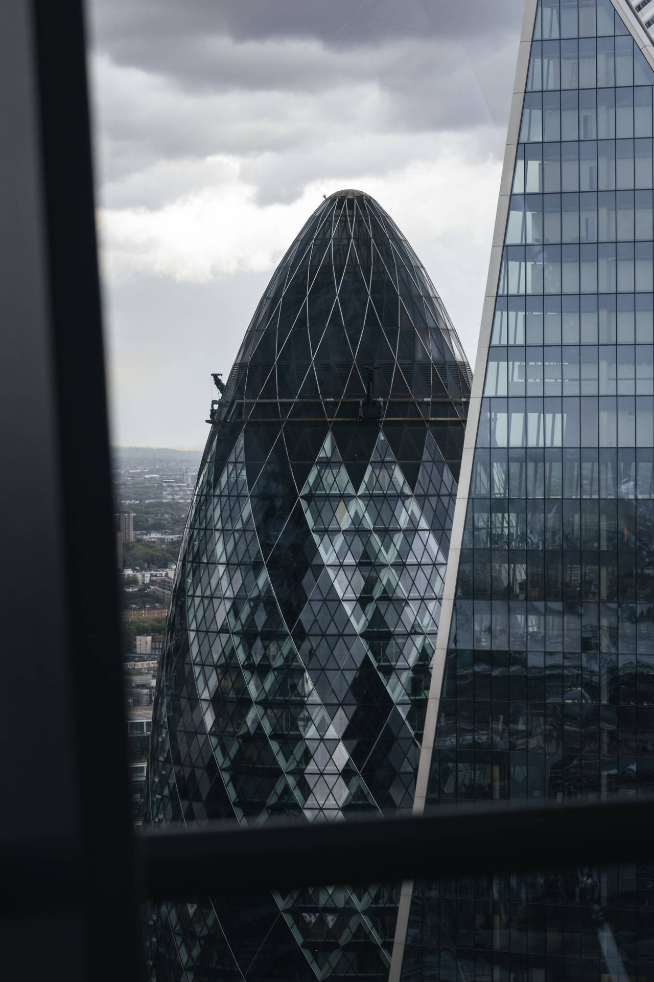 The Gherkin Glass Exterior Background