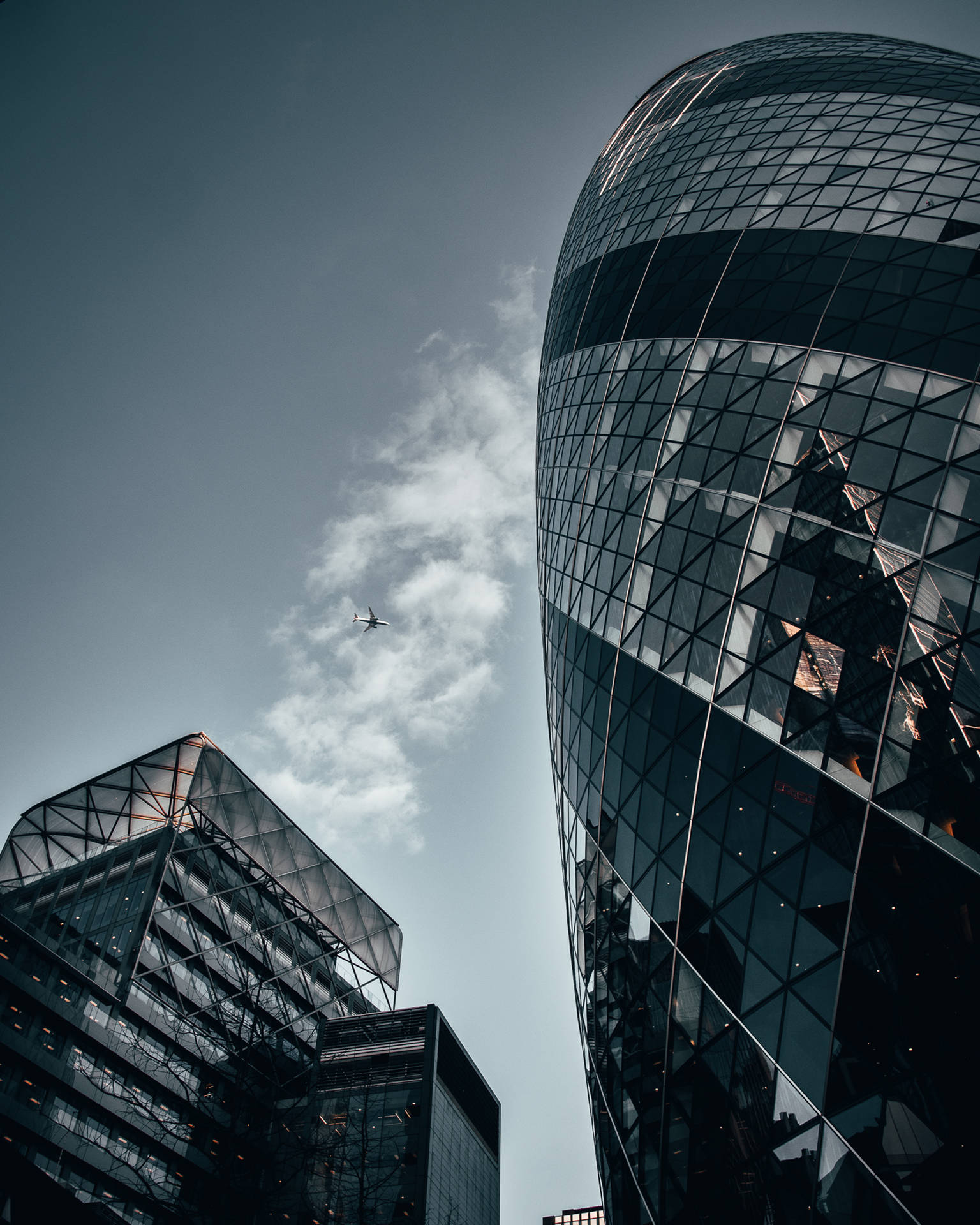 The Gherkin Modern High Rise Building Background