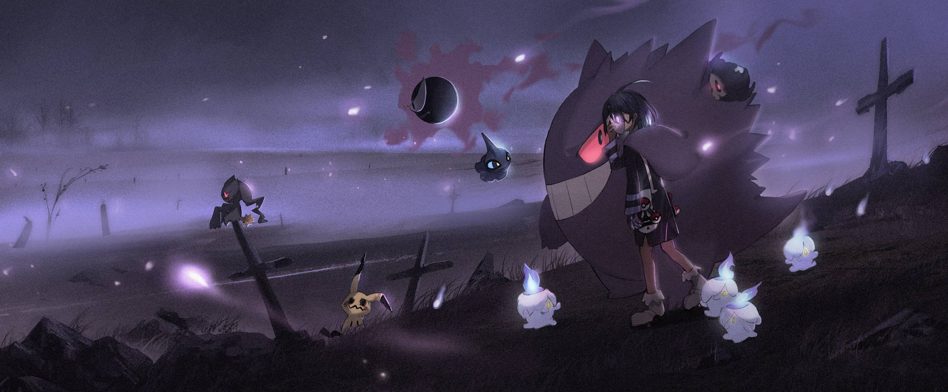 The Ghostly Gengar Waits In The Graveyard