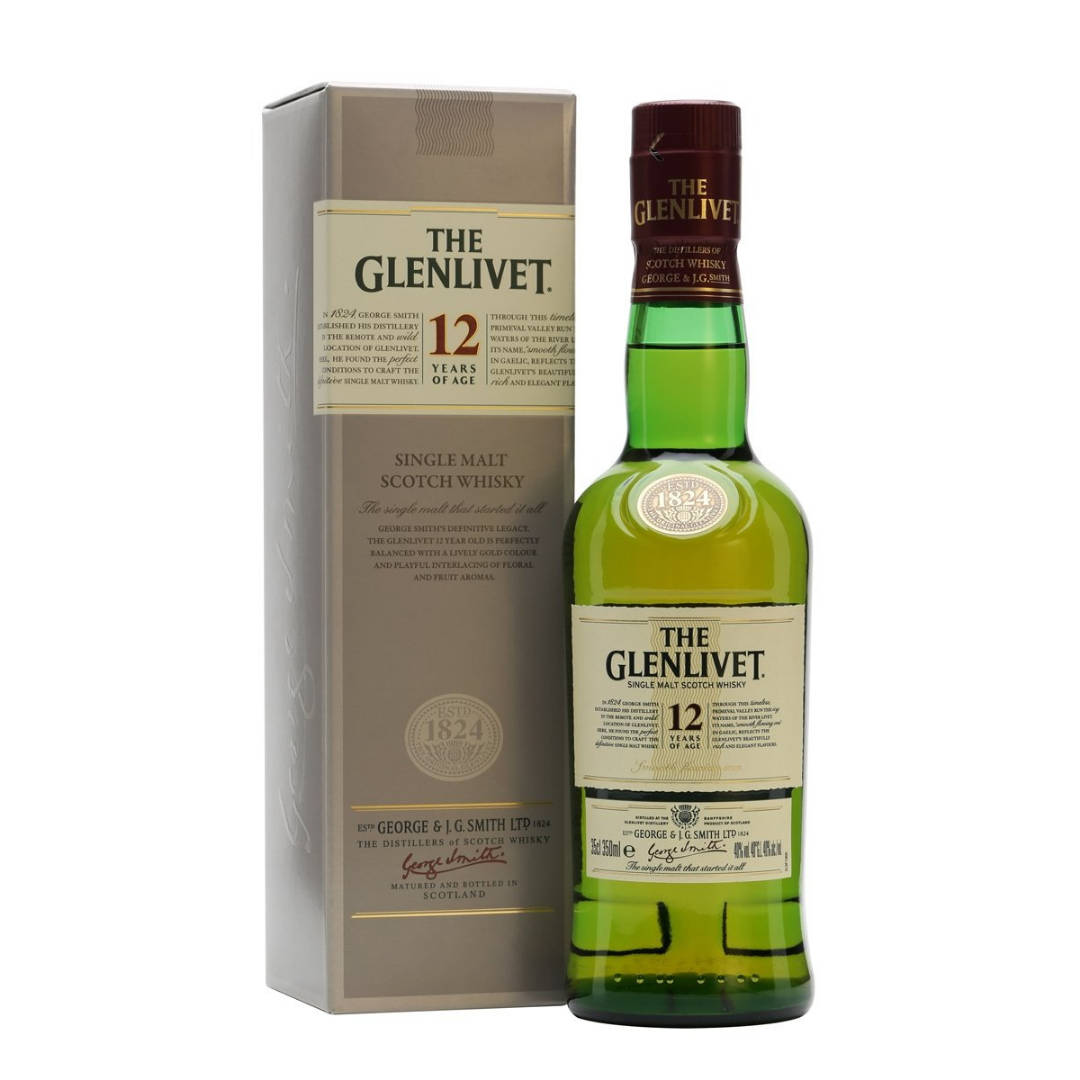 The Glenlivet 12 Year Old Half Bottle Background