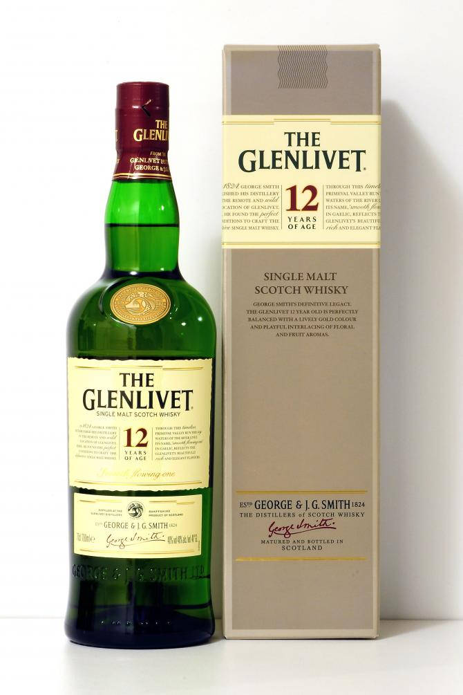 The Glenlivet 12 Year Single Malt Scotch Drink Background