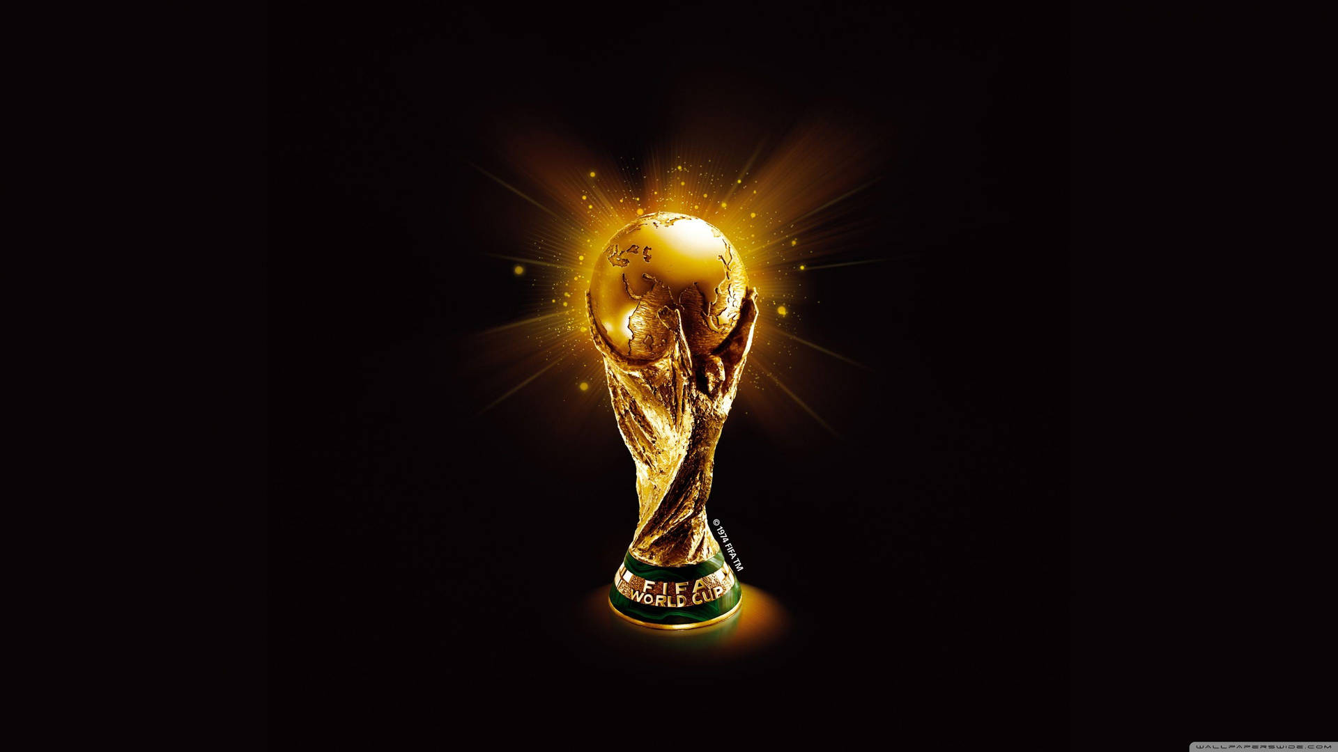 The Glittering Prize: The Fifa World Cup 2022 Trophy Background