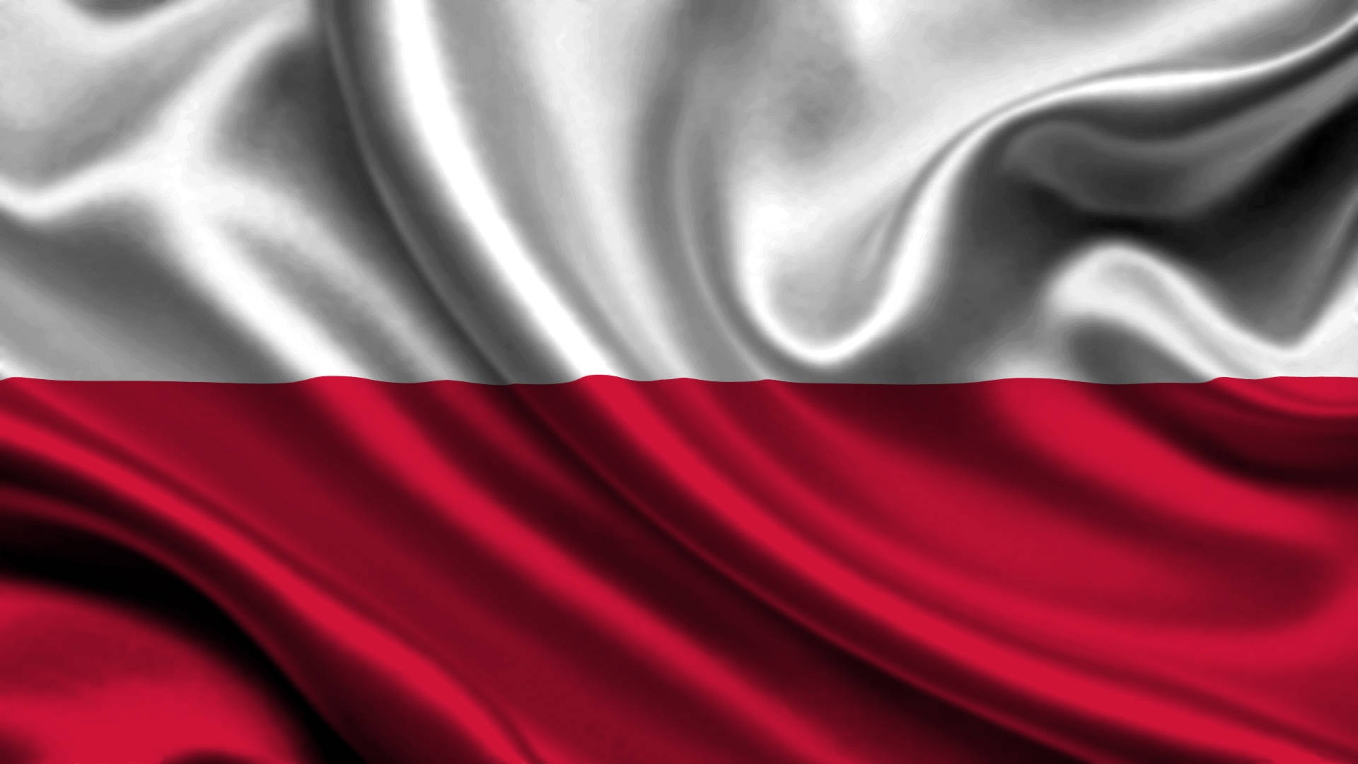 The Glorious Flag Of Poland Unfurled Background