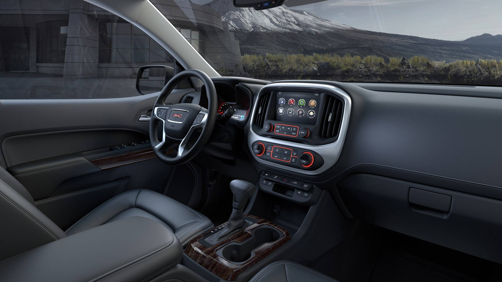 The Gmc Car Front Seat Background