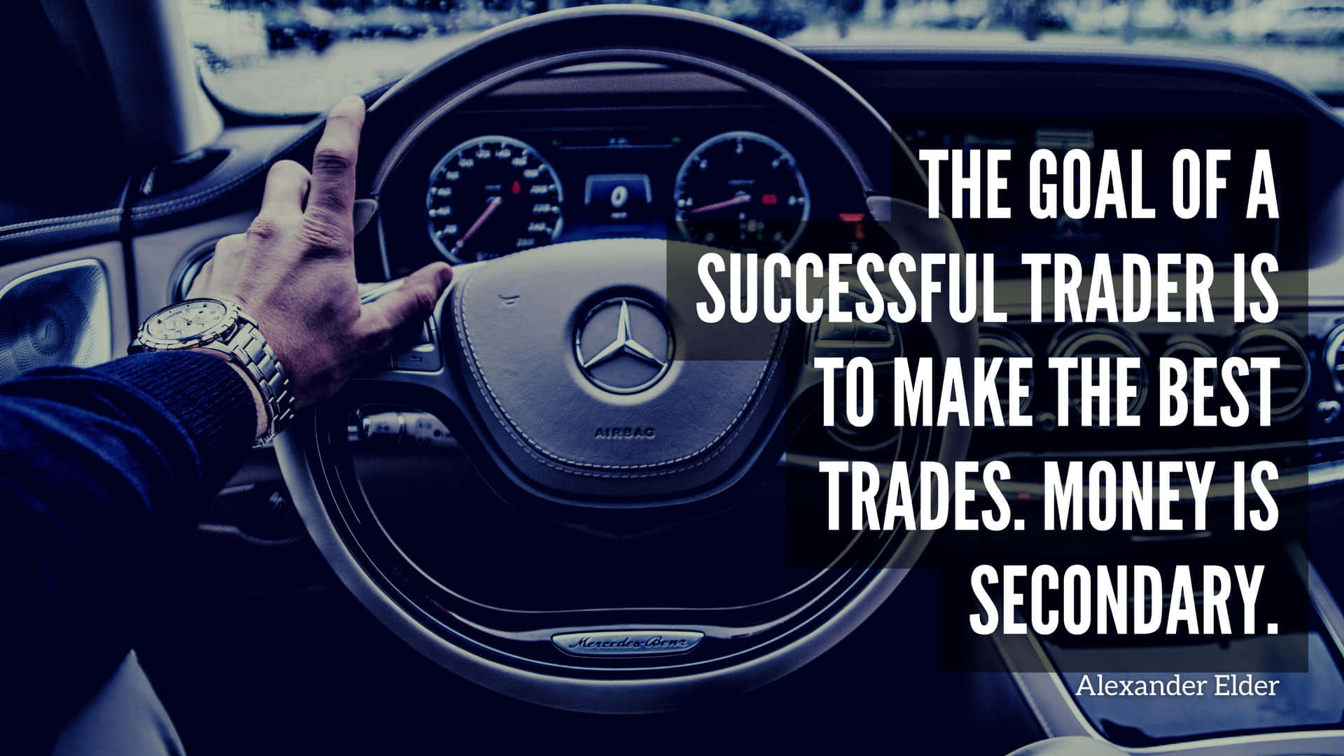 The Goal Of A Successful Trader Is To Make The Best Trades Background