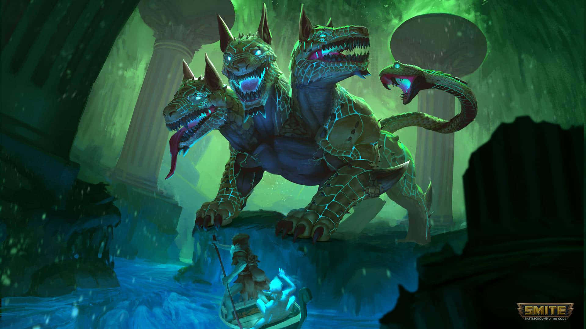 The Goddess Nemesis Rises To Battle Background