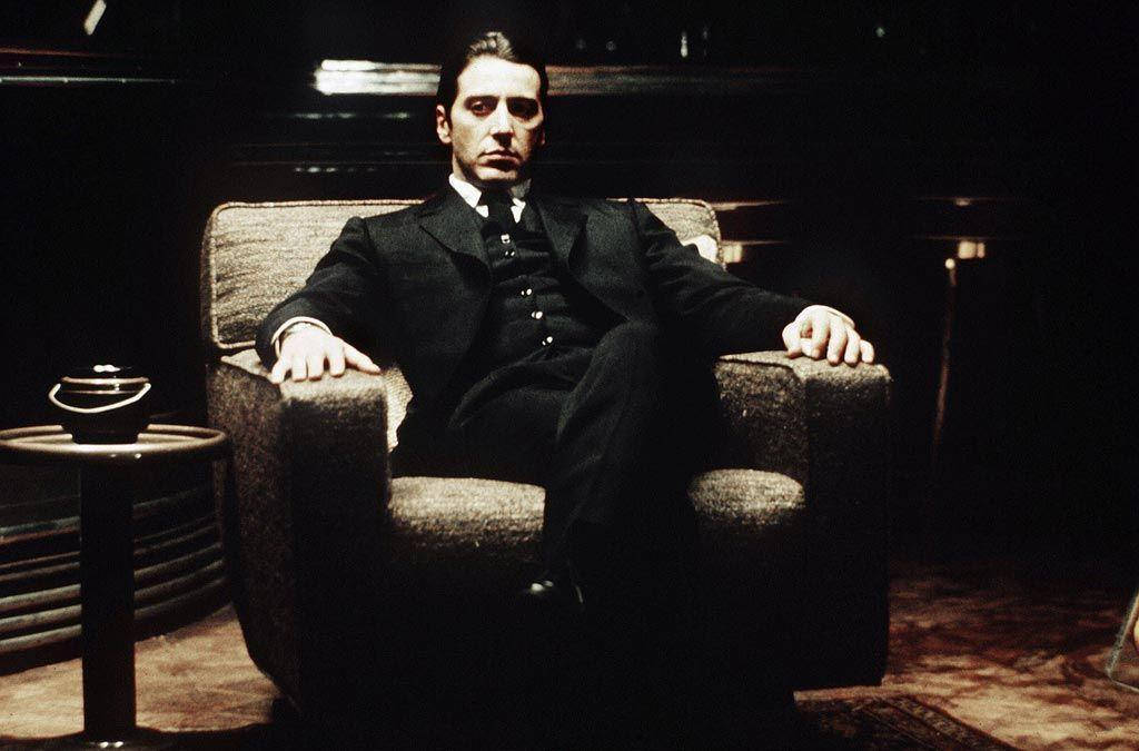 The Godfather Al Pacino On Sofa Background