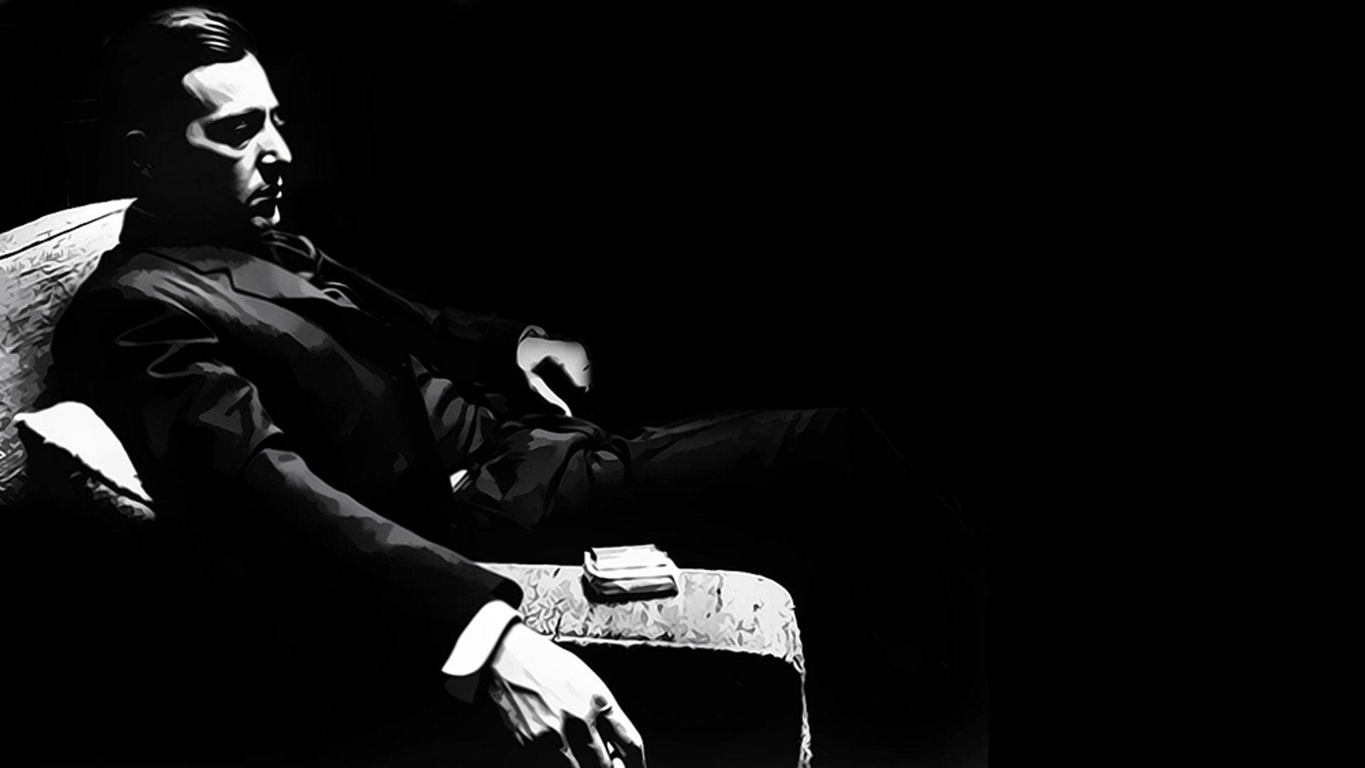 The Godfather Black And White Michael Background