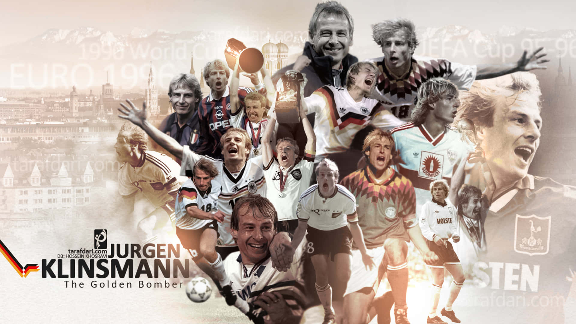 The Golden Bomber, Jurgen Klinsmann In Action Background