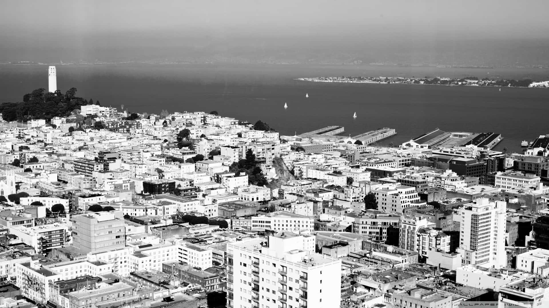 The Golden City Of San Francisco In Black And White