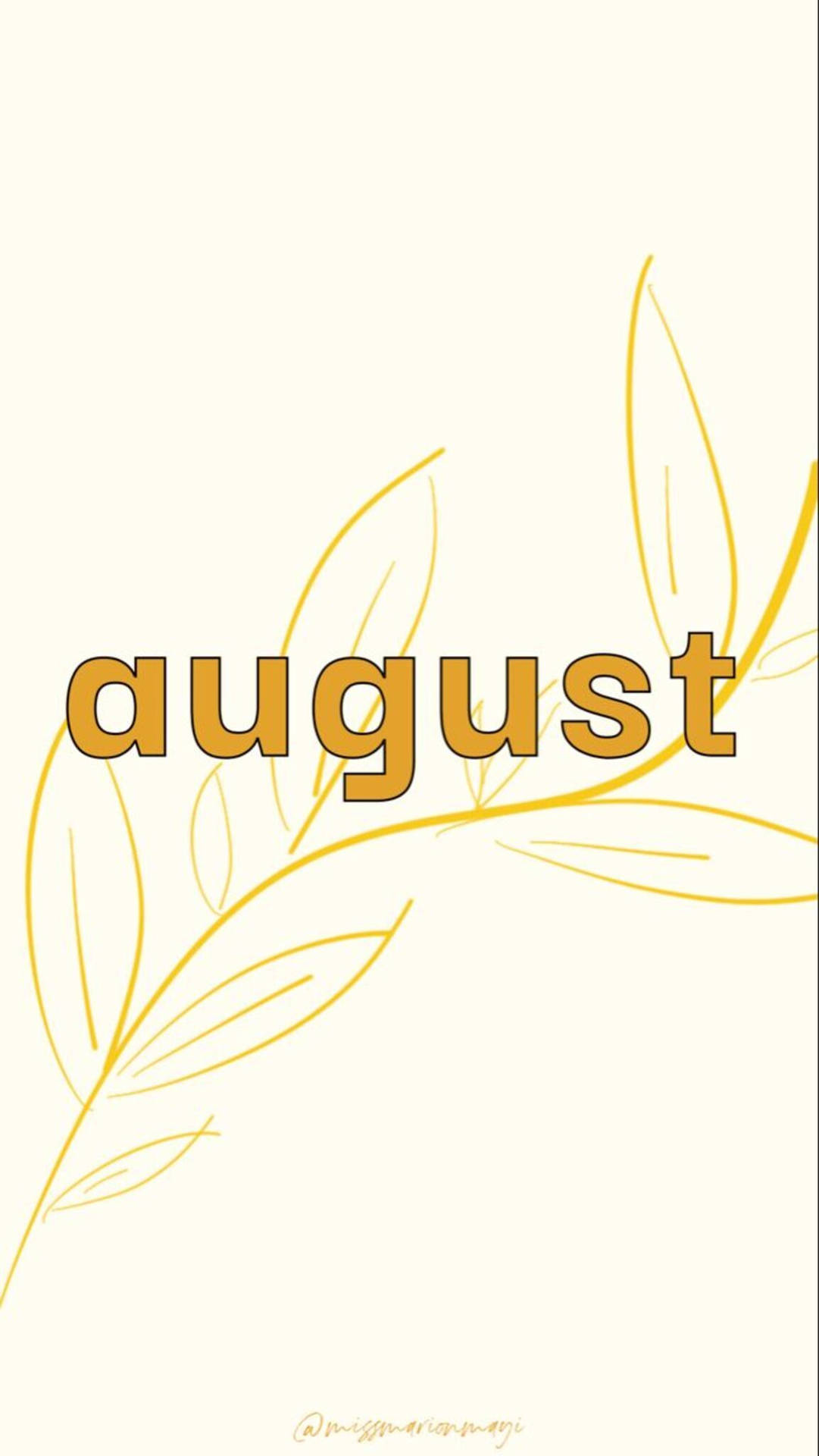 The Golden Hue Of August Background