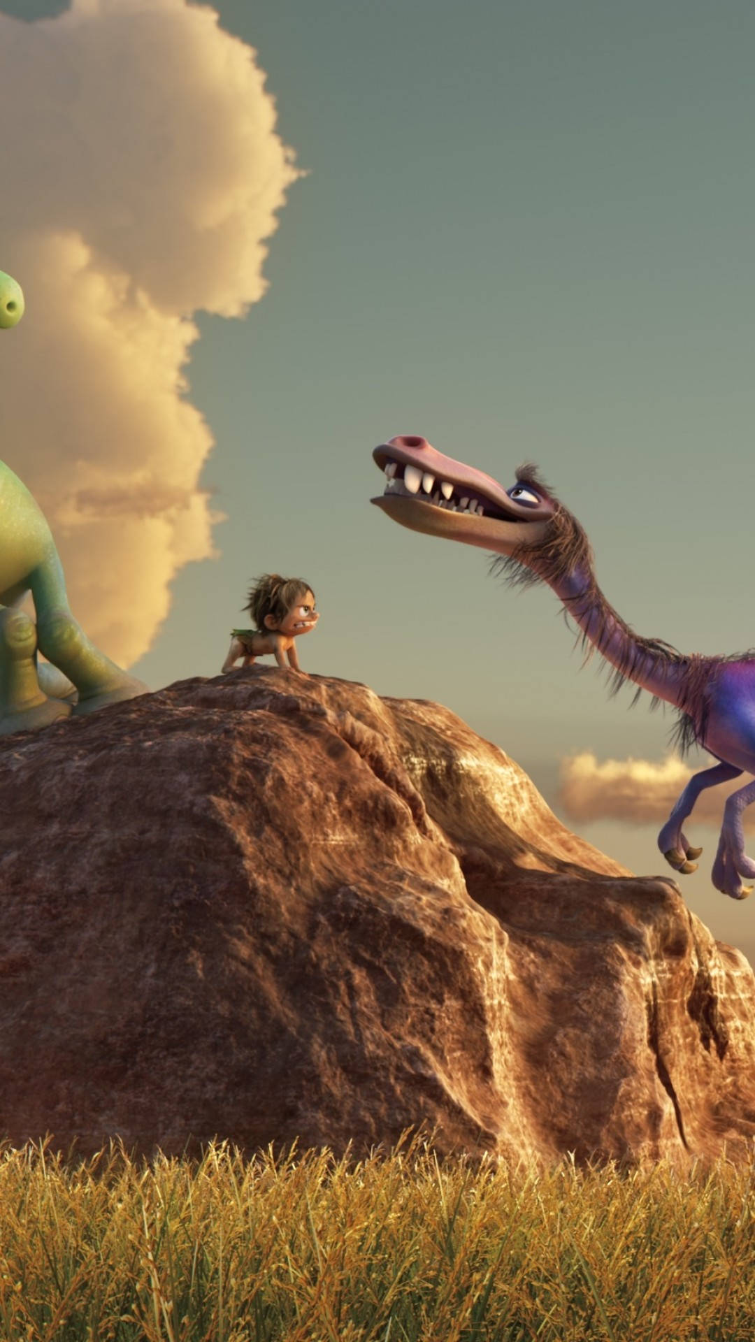 The Good Dinosaur And A Velociraptor