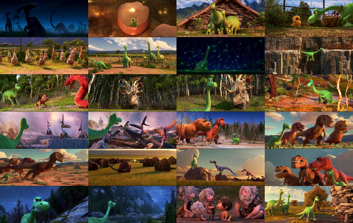 The Good Dinosaur Collage Background