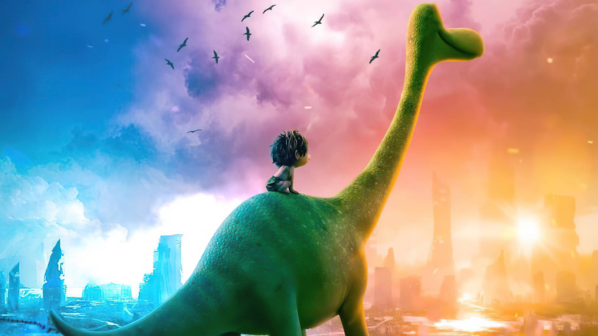 The Good Dinosaur Colorful Surroundings Background