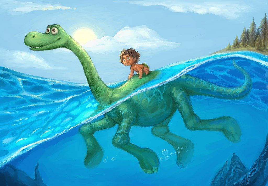 The Good Dinosaur Swimming Background