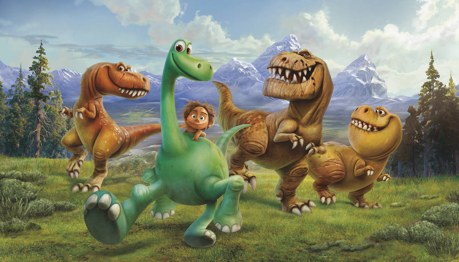 The Good Dinosaur With T-rex Family Background