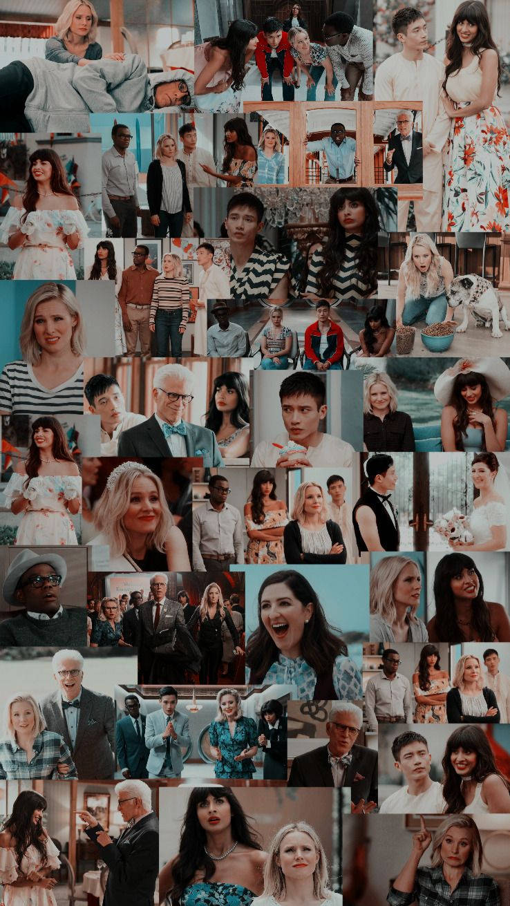 The Good Place Aesthetic Collage Background