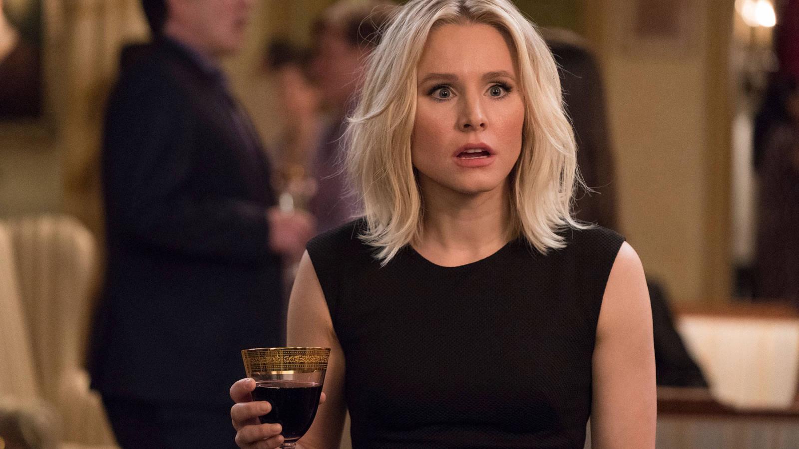The Good Place Eleanor With A Glass Of Wine