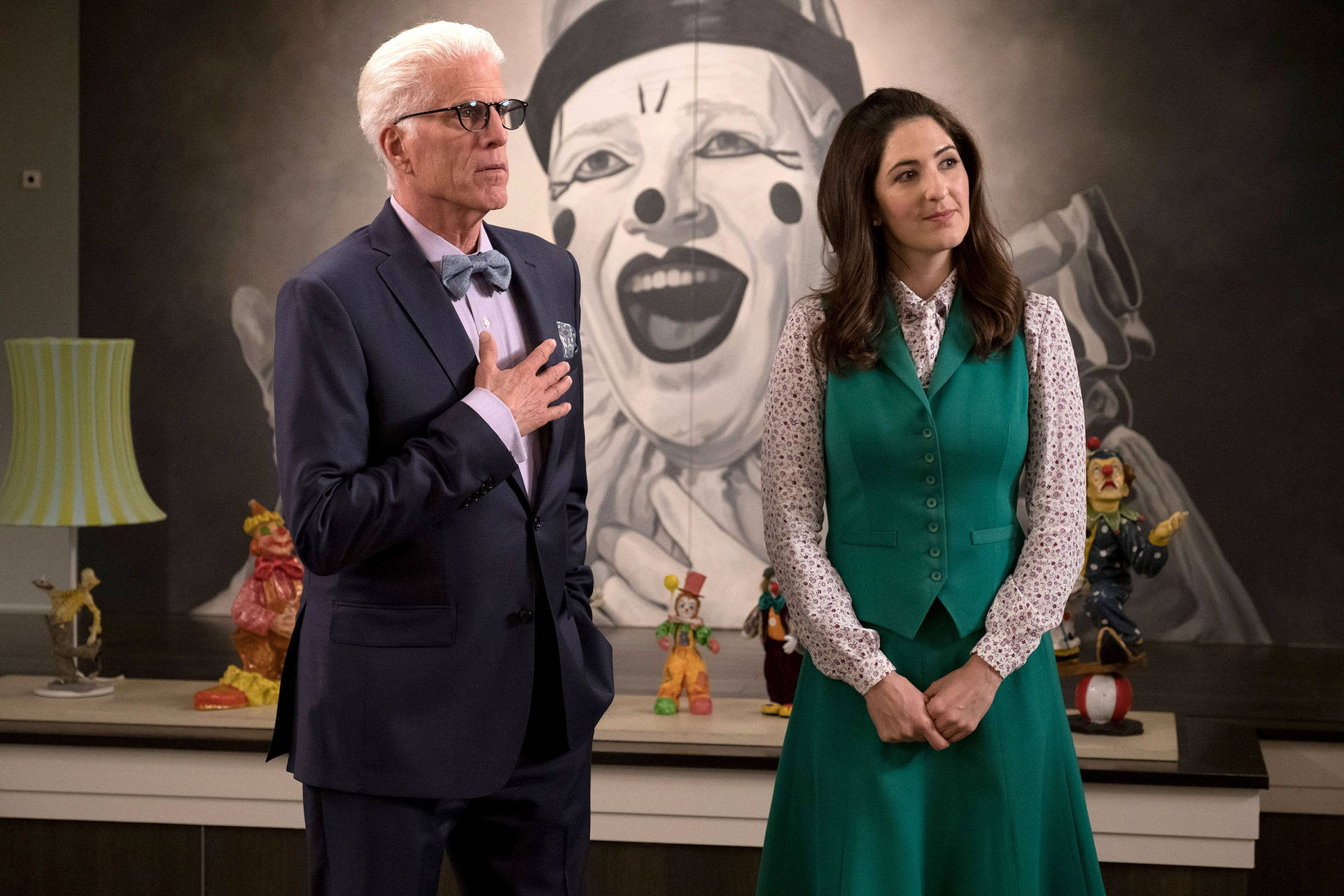 The Good Place Janet And Michael Background