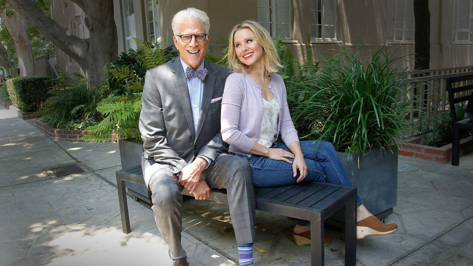 The Good Place Michael And Eleanor Background